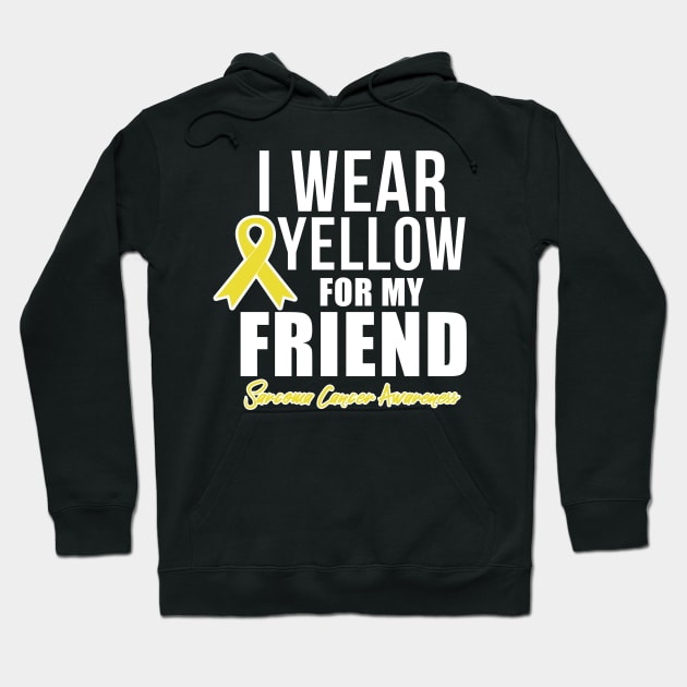 Sarcoma Cancer Shirt for Friend Sarcoma Awareness Products Hoodie by ChristianCrecenzio